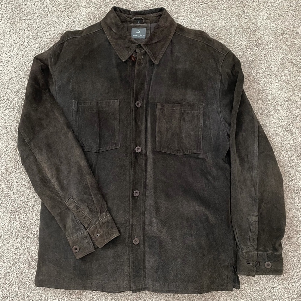 August Silk suede leather jacket